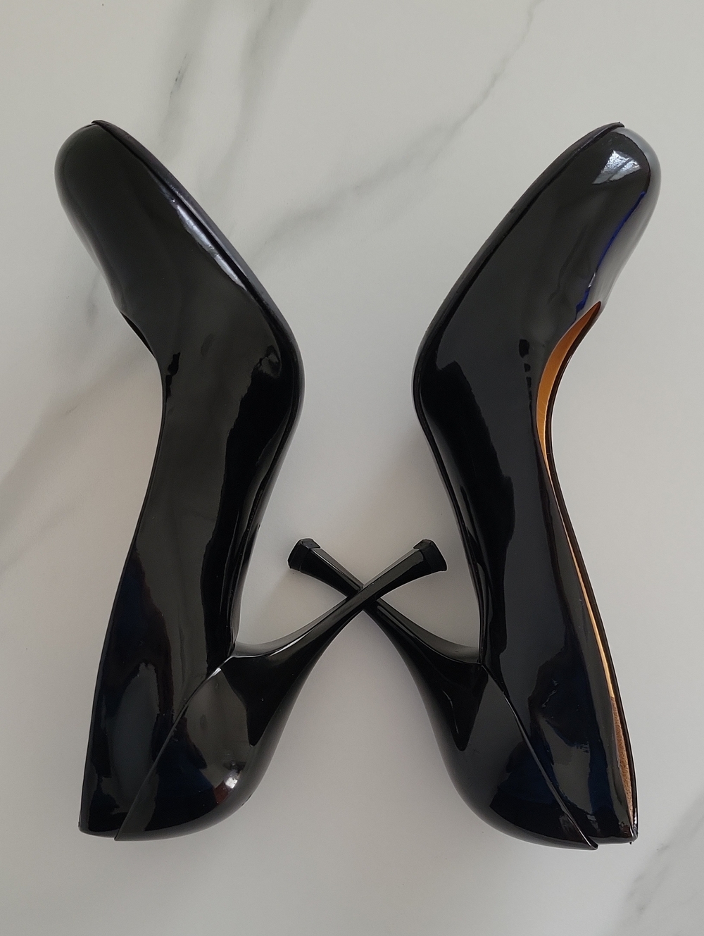 Miu Miu Black Patent High Heel Pumps - Picture 7 of 16